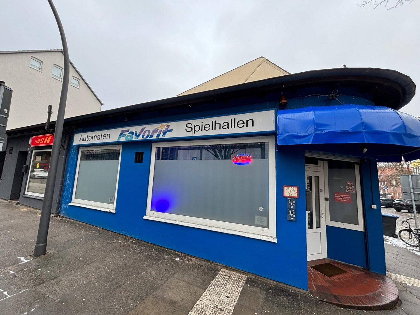 Spielhalle Favorit Harburg, Außenansicht