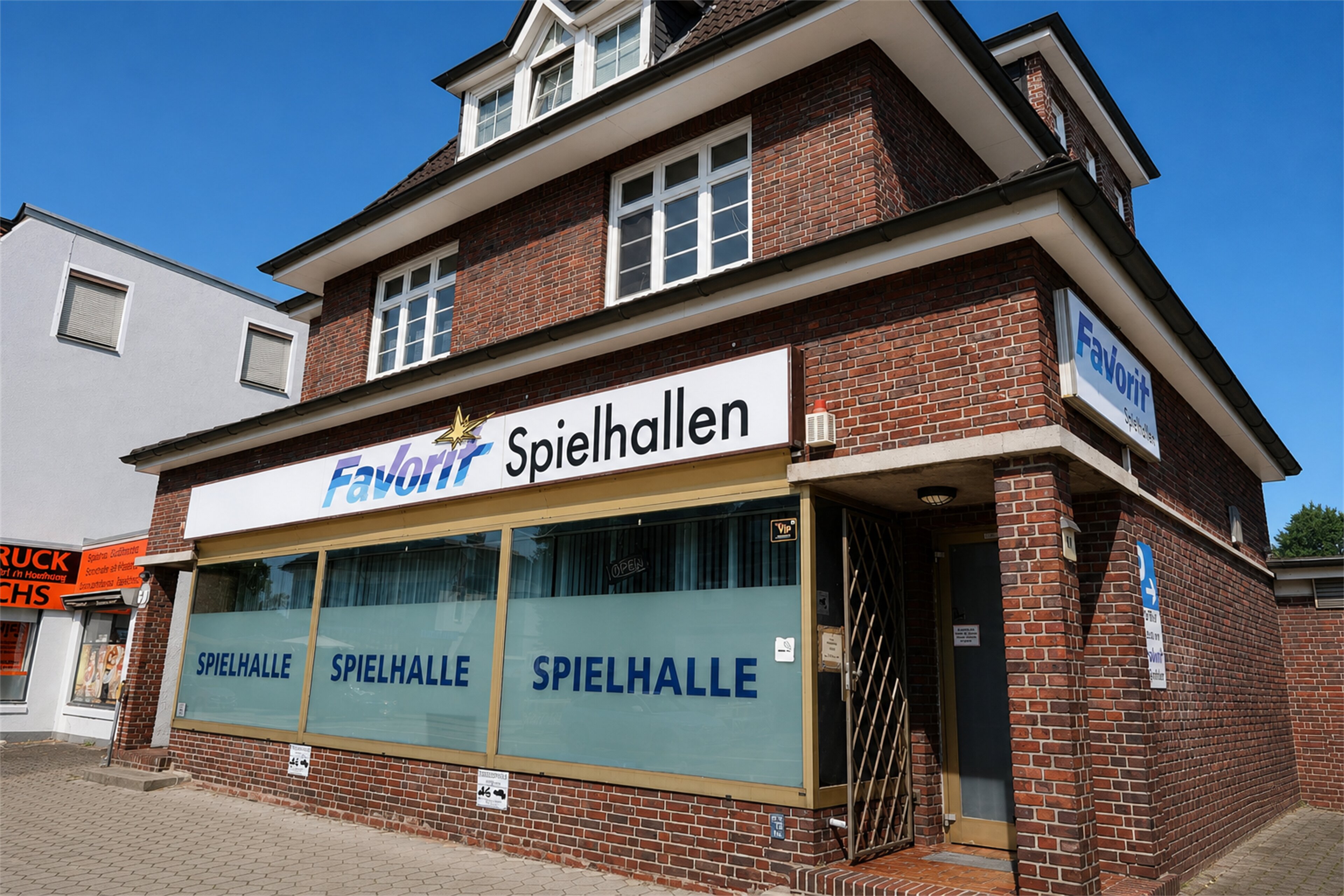 Spielhalle Favorit Rahlstedt, Außenansicht
